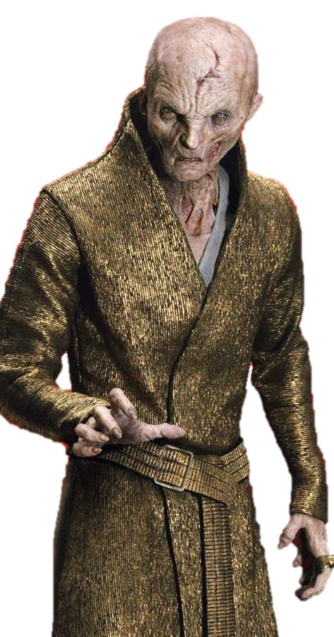 Supreme Leader Snoke Palpatine (born circa 19 BBY on Exegol; dies 34 ABY on the Supremacy in the Crait system) is a major antagonist in the Star Wars sequel trilogy, he appears as the overarching antagonist of Star Wars: The Force Awakens, then the secondary antagonist of Star Wars: The Last Jedi, and the posthumous antagonist of …